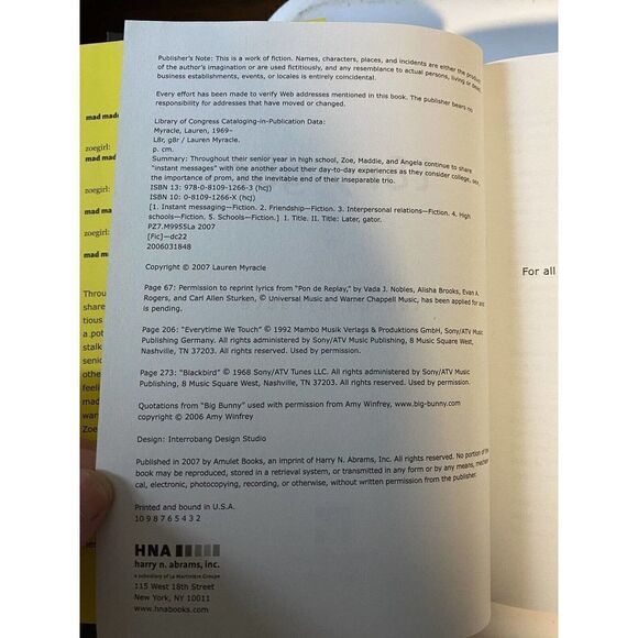 l8r, g8r (Internet Girls) - Hardcover By Myracle, Lauren - GOOD - Picture 4 of 8